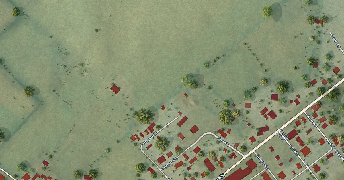 Map of Hillsboro, West Virginia in 2026
