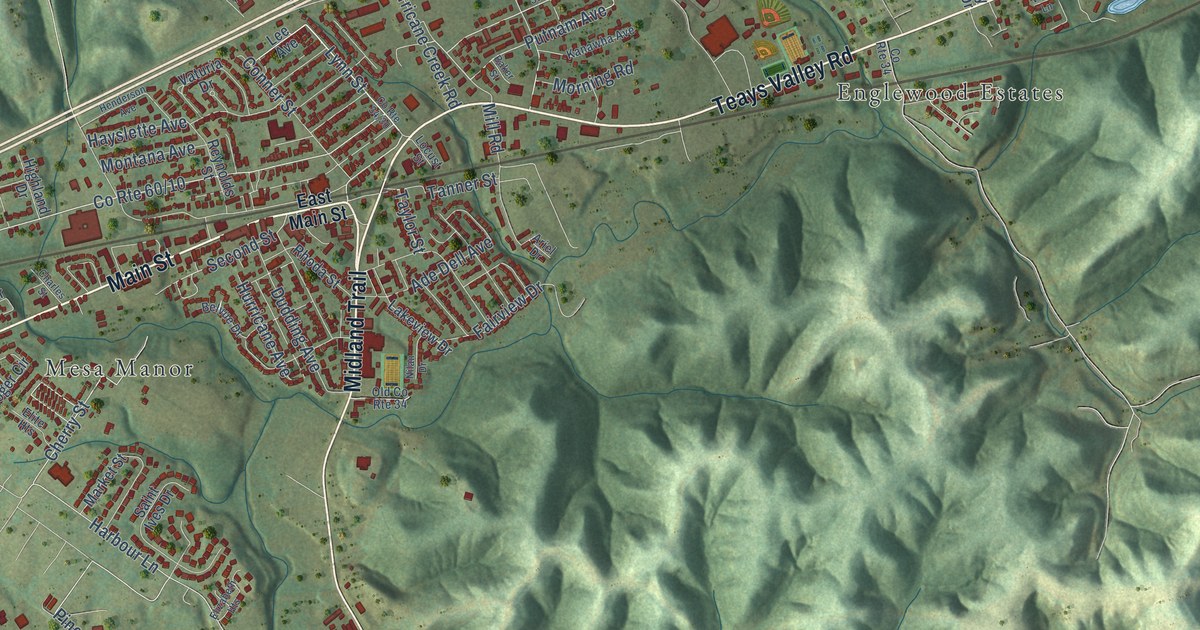 Map of Hurricane, West Virginia in 2026