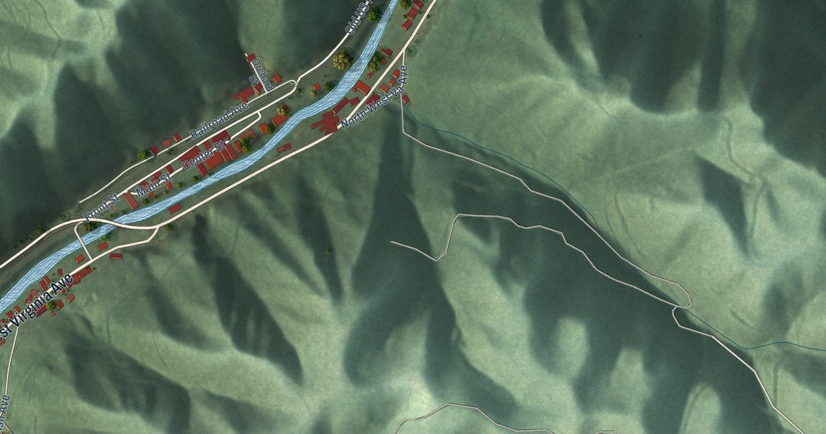 Map of Iaeger, West Virginia in 2026