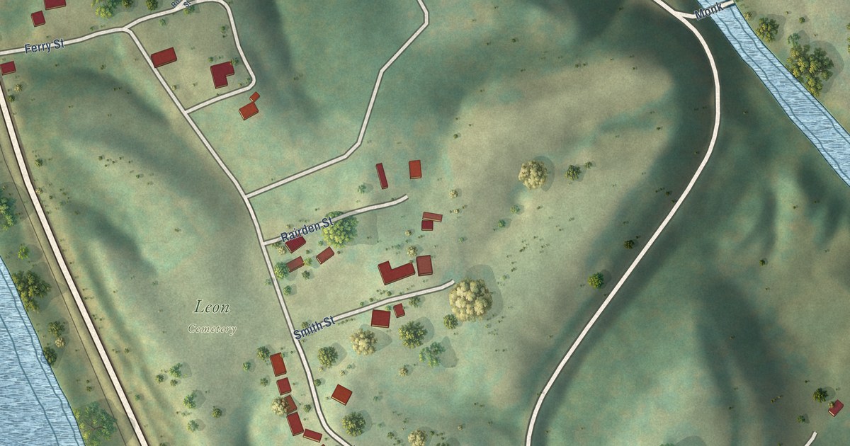 Map of Leon, West Virginia in 2026