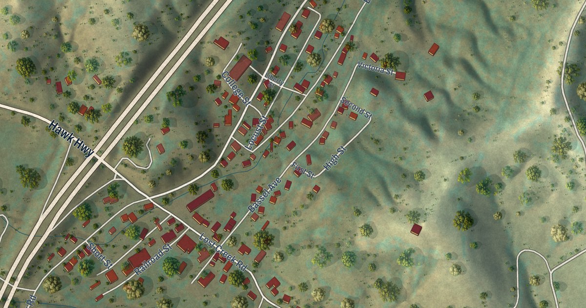 Map of Lost Creek, West Virginia in 2026