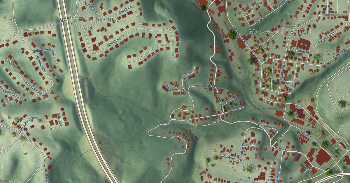 Map of Mabscott, West Virginia in 2026
