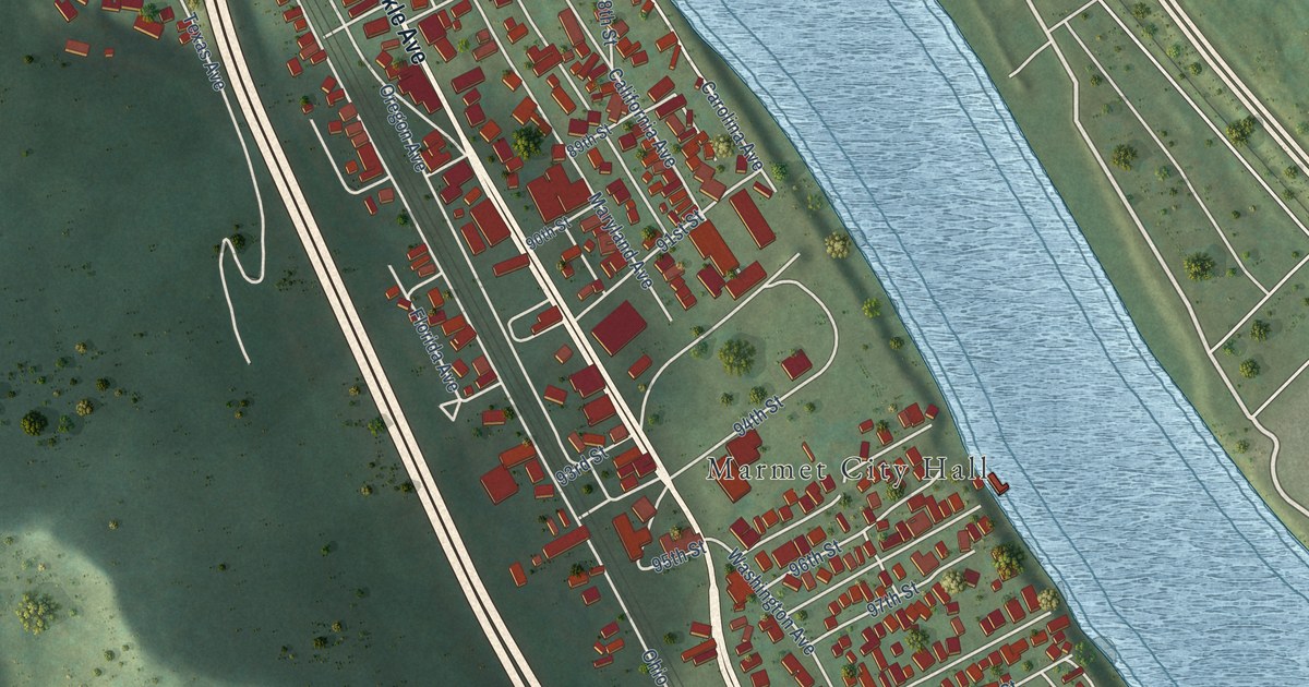 Map of Marmet, West Virginia in 2026