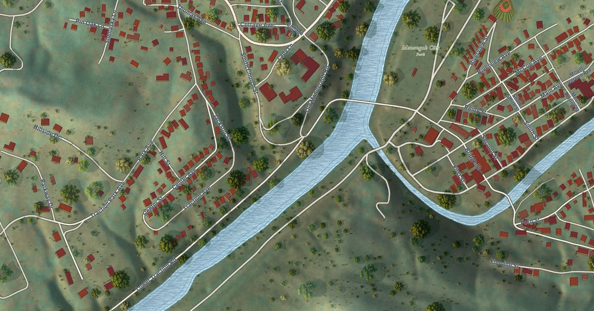 Map of Monongah, West Virginia in 2026