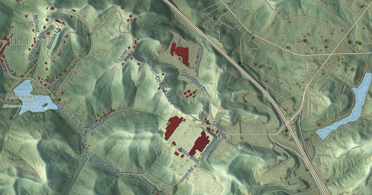 Map of Nitro, West Virginia in 2026