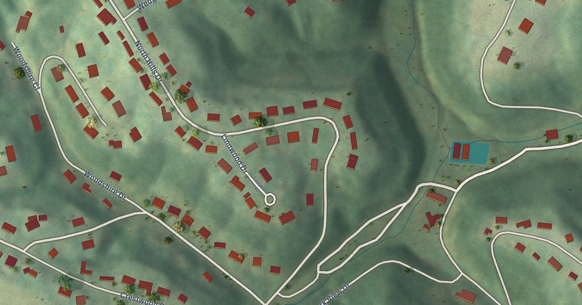 Map of North Hills, West Virginia in 2026