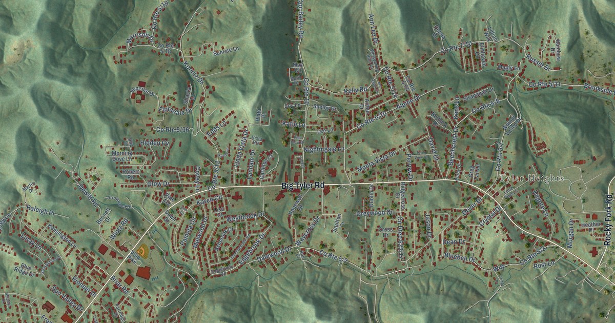 Map of Cross Lanes, West Virginia in 2026