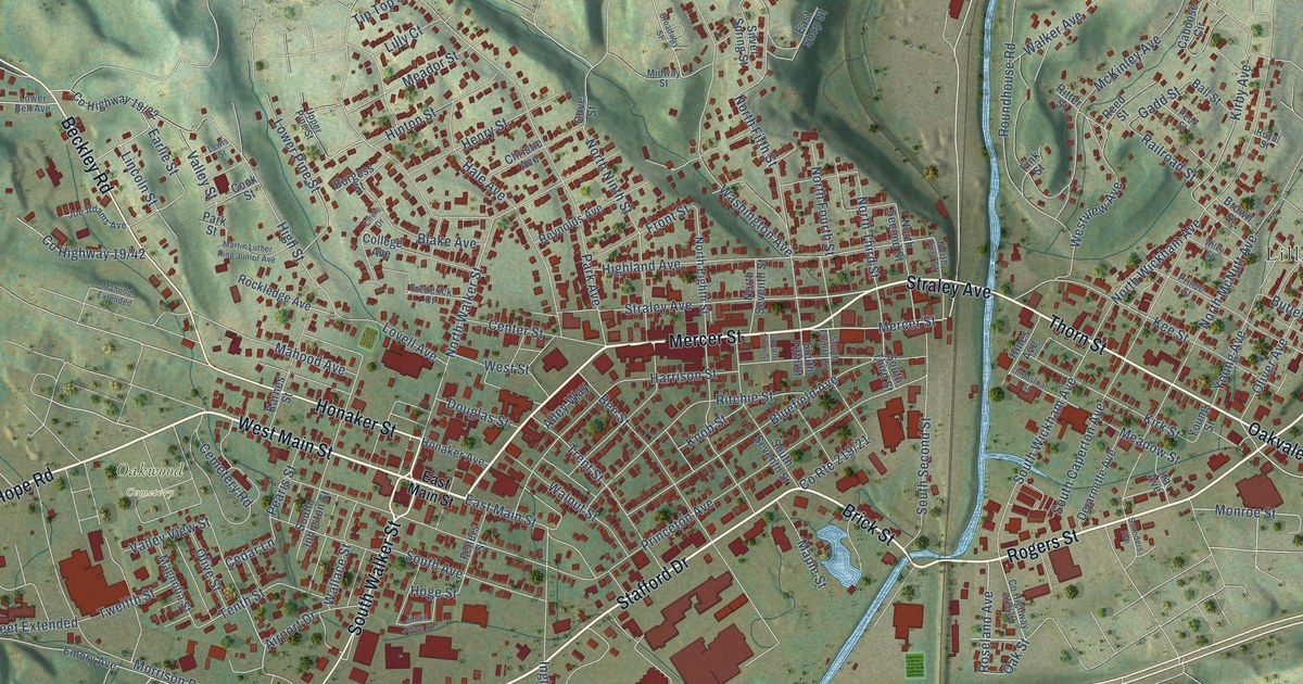 Map of Princeton, West Virginia in 2026