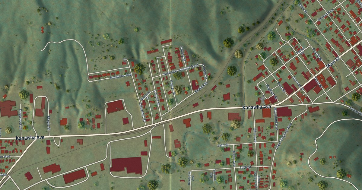 Map of Rainelle, West Virginia in 2026
