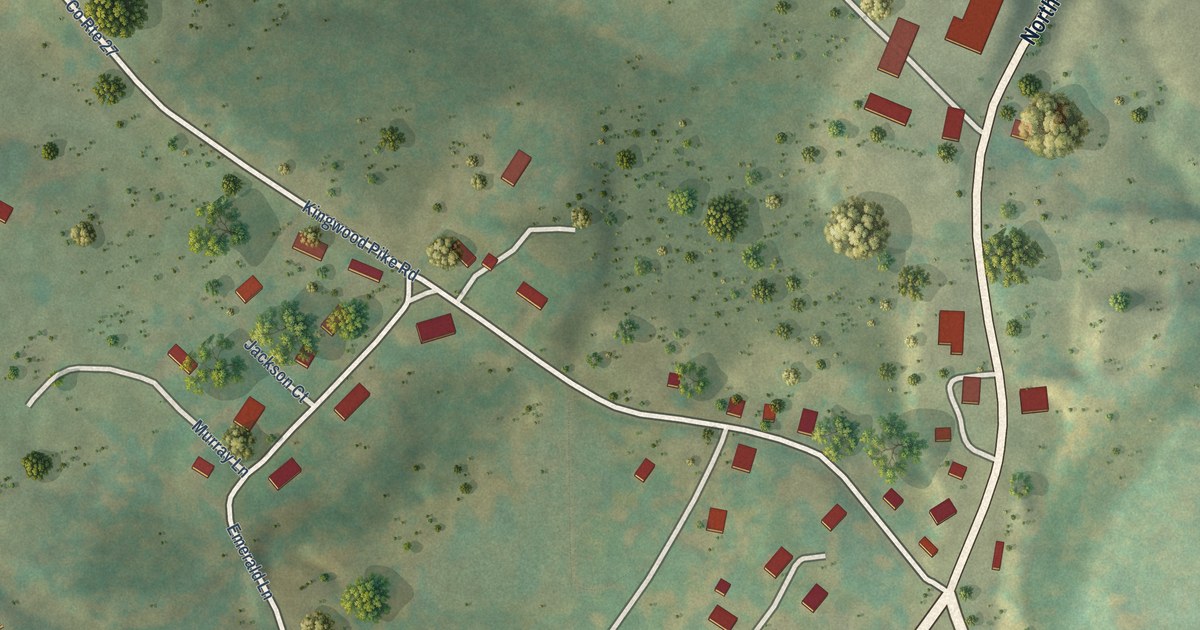 Map of Reedsville, West Virginia in 2026