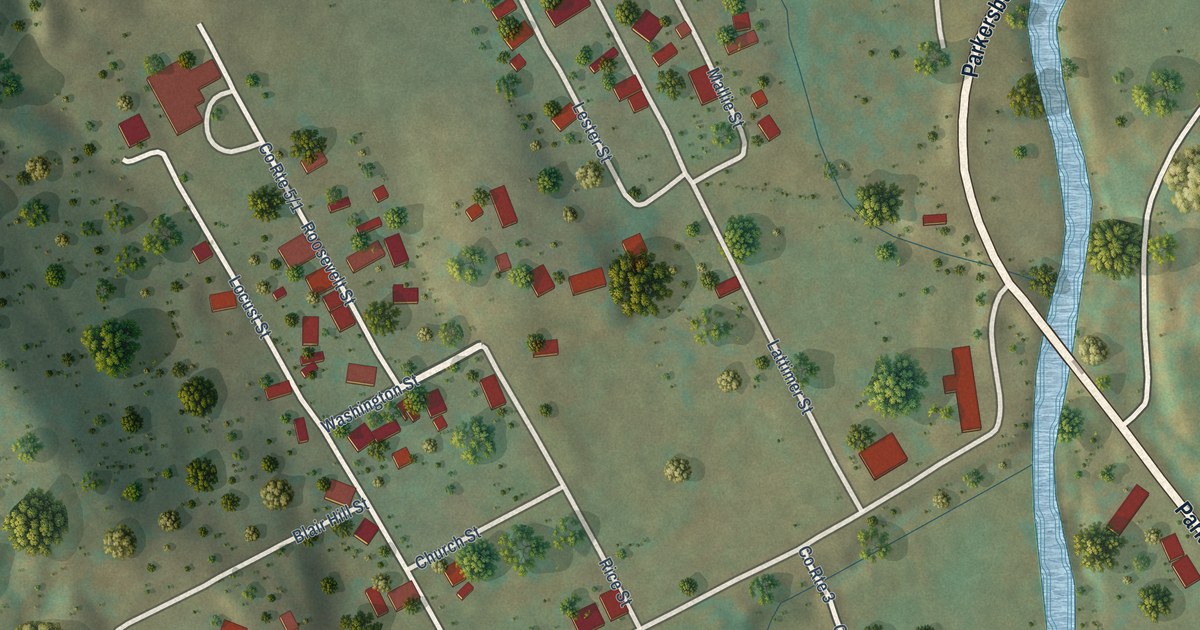 Map of Reedy, West Virginia in 2026