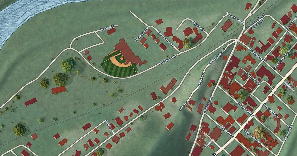 Map of Ridgeley, West Virginia in 2026