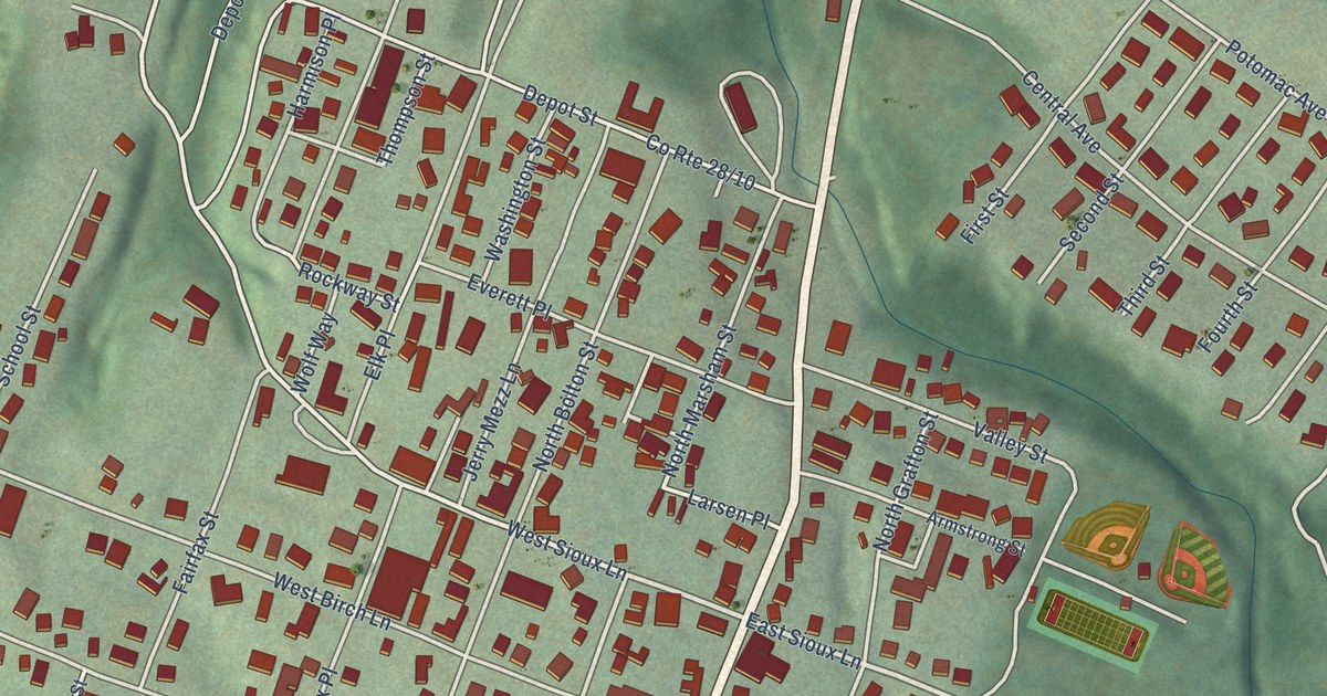 Map of Romney, West Virginia in 2026