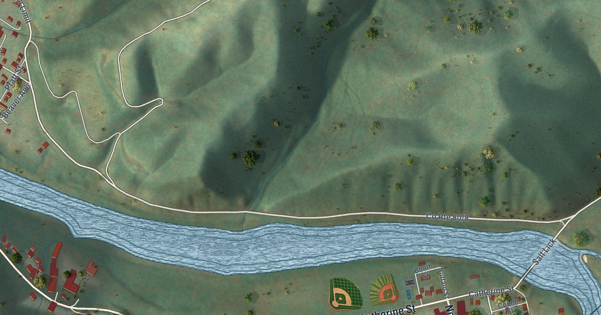 Map of Rowlesburg, West Virginia in 2026