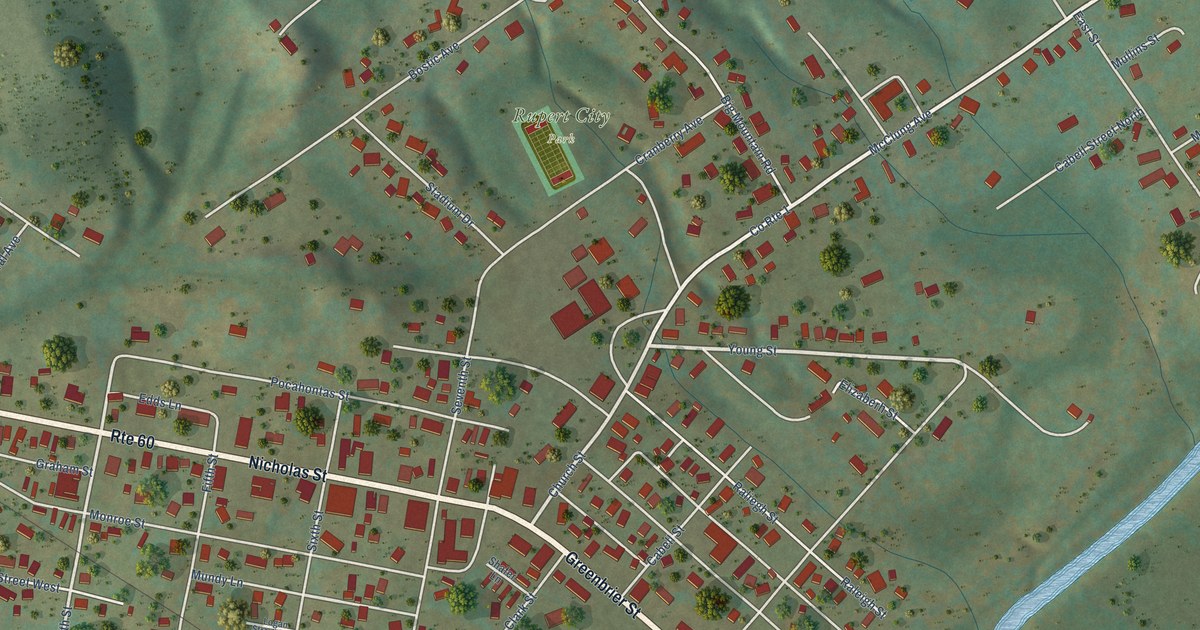 Map of Rupert, West Virginia in 2026