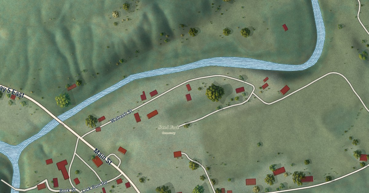 Map of Sand Fork, West Virginia in 2026