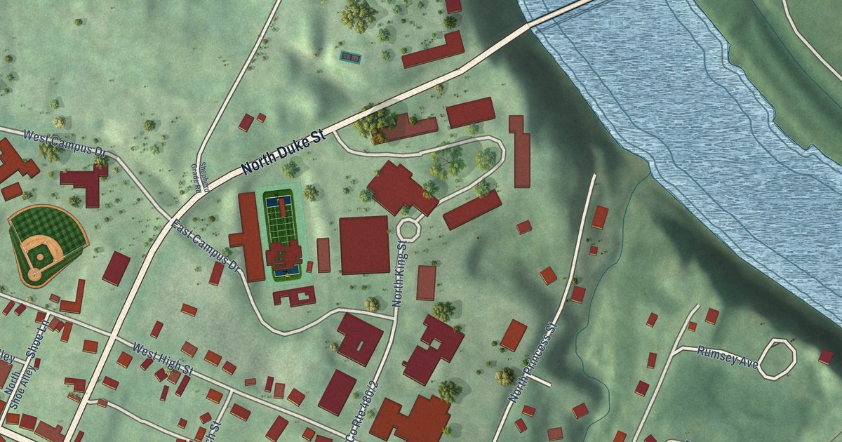 Map of Shepherdstown, West Virginia in 2026