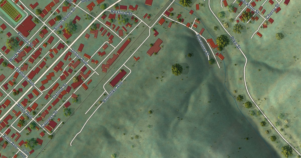 Map of Sistersville, West Virginia in 2026