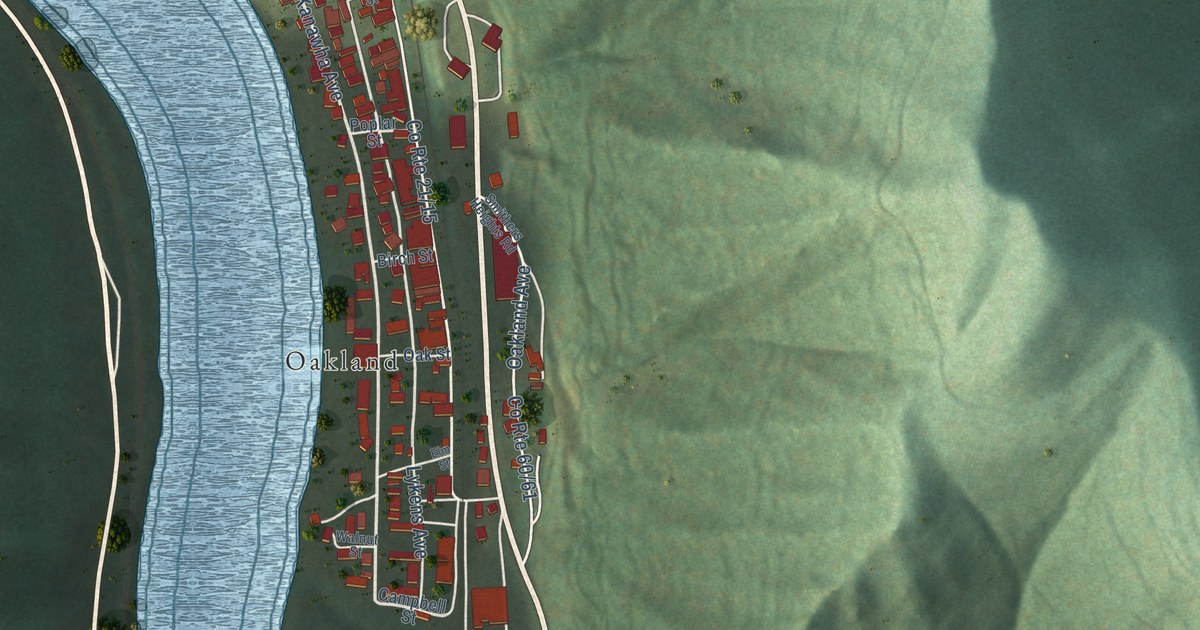Map of Smithers, West Virginia in 2026