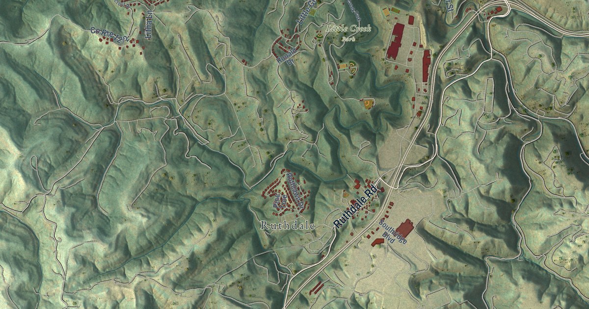 Map of South Charleston, West Virginia in 2026