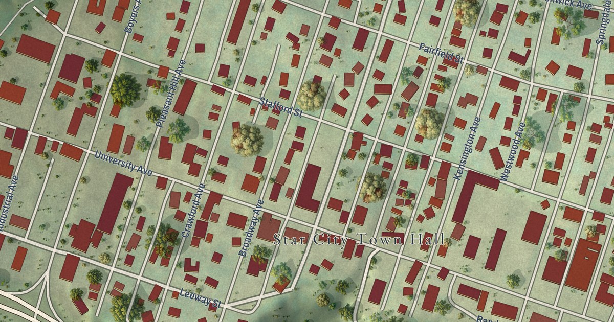 Map of Star City, West Virginia in 2026