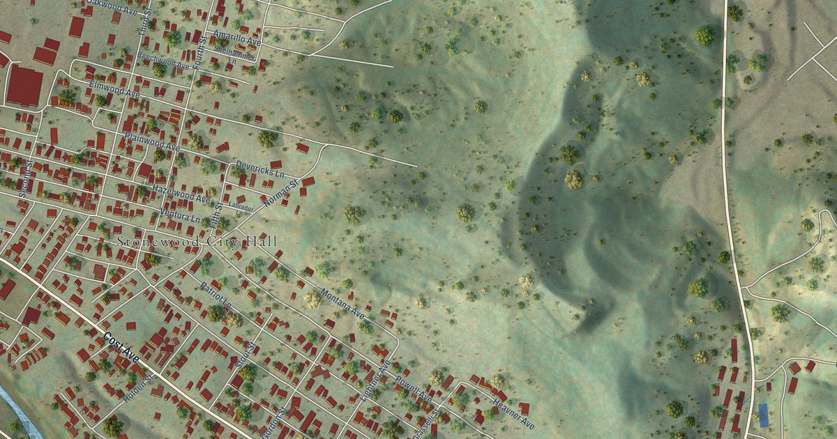Map of Stonewood, West Virginia in 2026