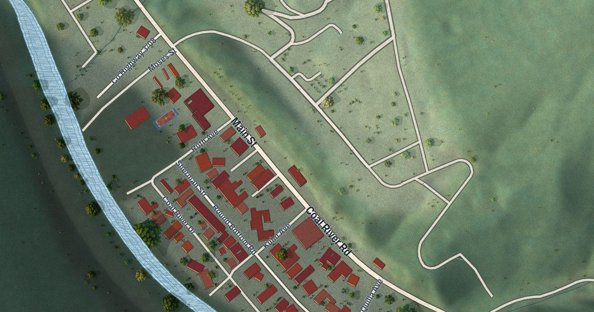 Map of Sylvester, West Virginia in 2026