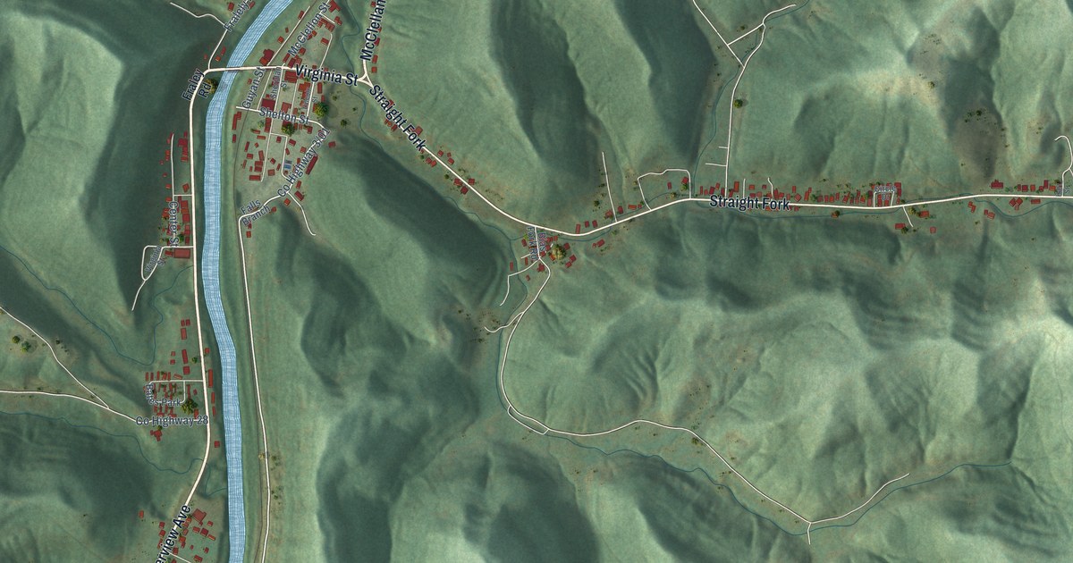 Map of West Hamlin, West Virginia in 2026