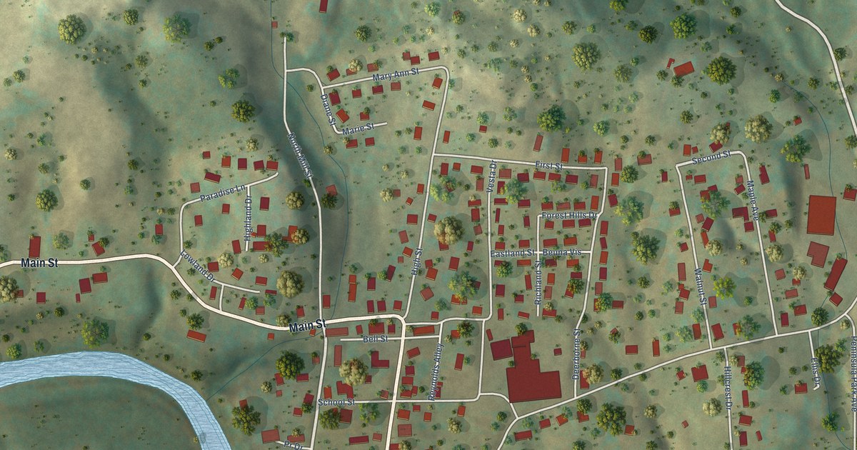 Map of West Milford, West Virginia in 2026