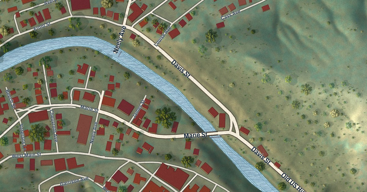 Map of West Union, West Virginia in 2026