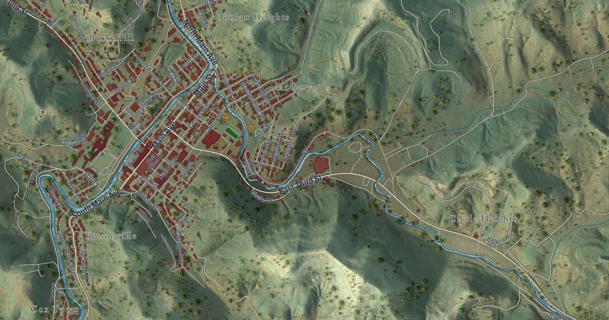Map of Weston, West Virginia in 2026
