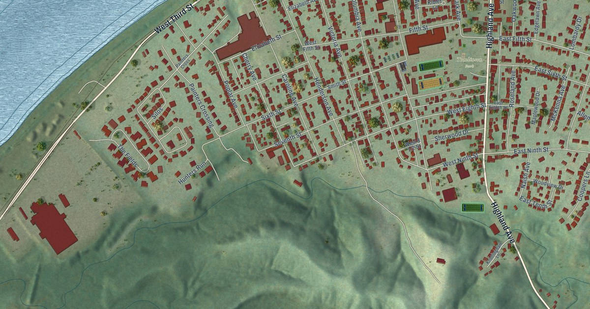 Map of Williamstown, West Virginia in 2026