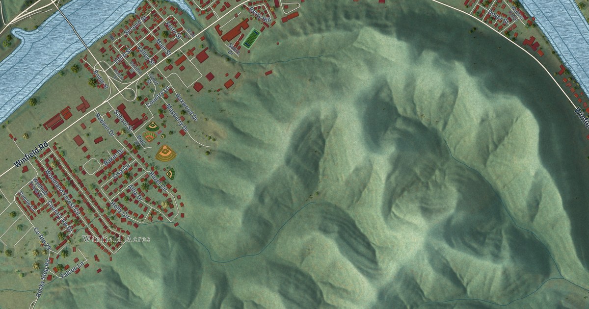 Map of Winfield, West Virginia in 2026