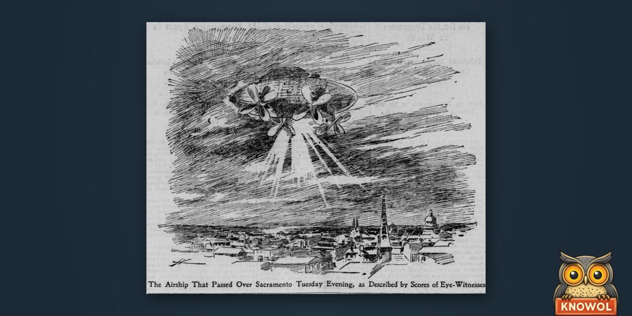 In 1896, Sacramento Saw a Mystery “Airship” and Heard Its Crew Singing