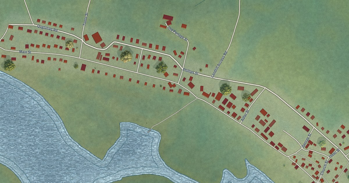 Detailed Map of Akiachak, Alaska