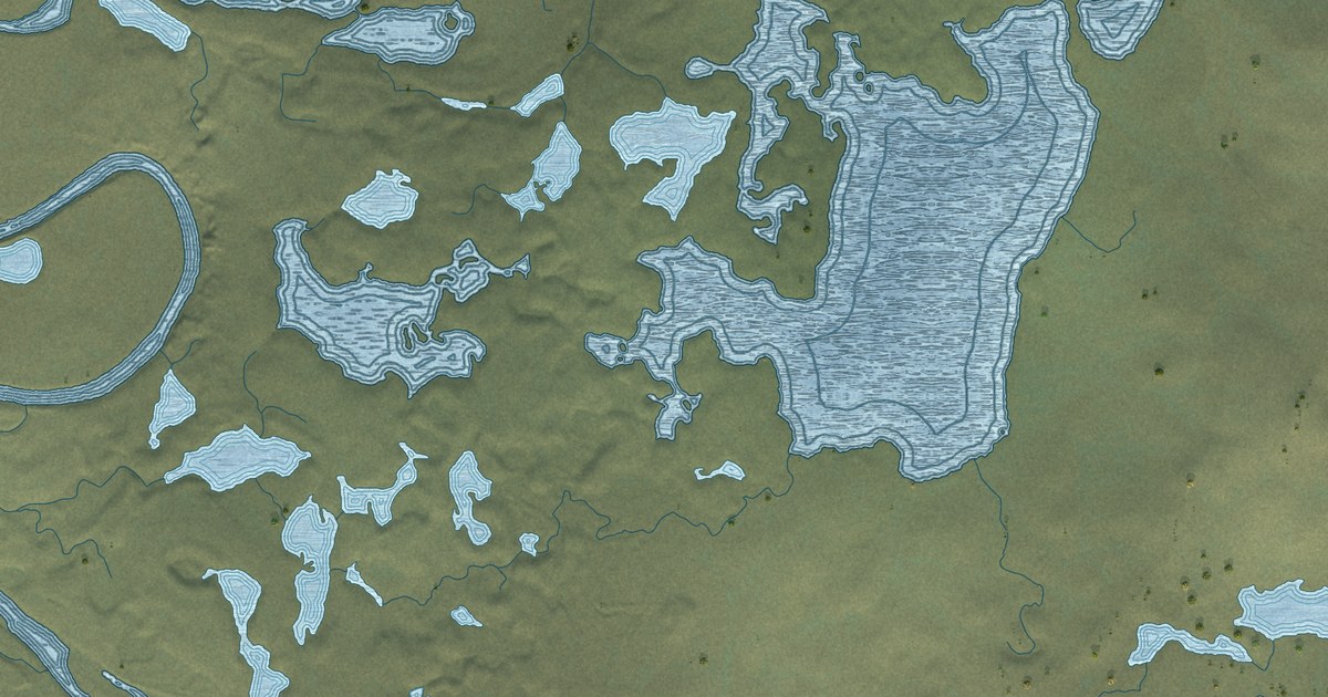 Detailed Map of Arctic Village, Alaska