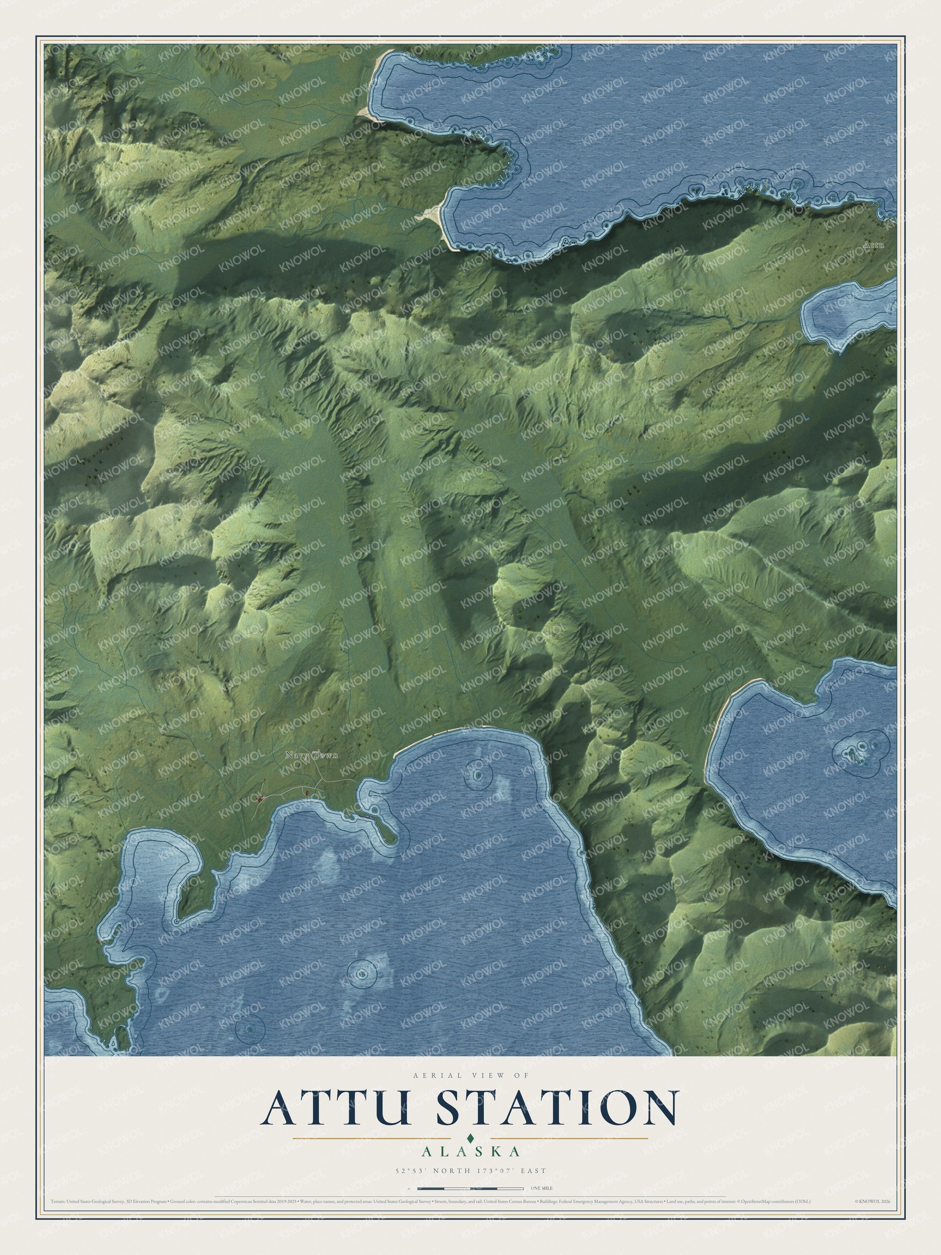 Watermarked full-map preview of Attu Station, Alaska
