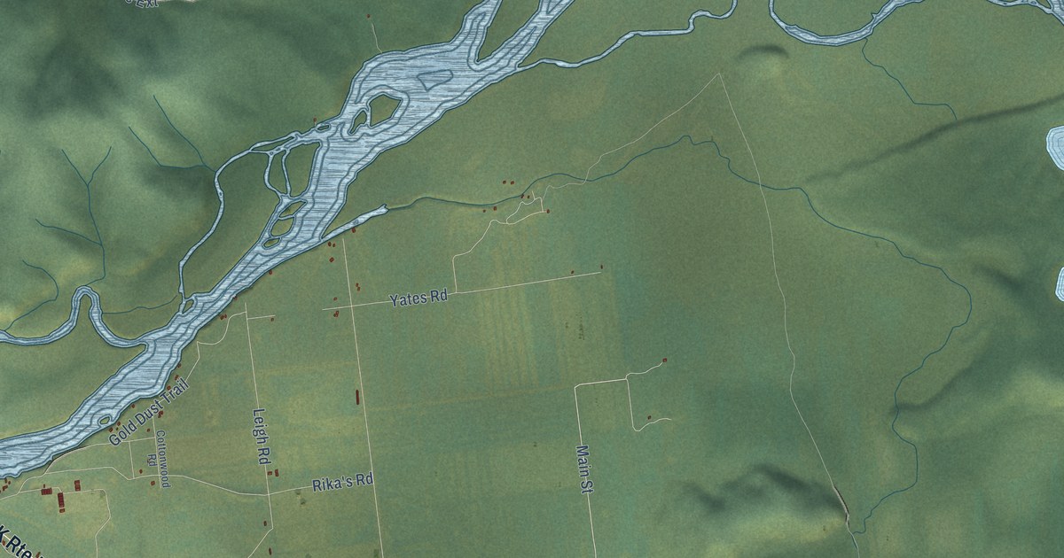 Detailed Map of Big Delta, Alaska