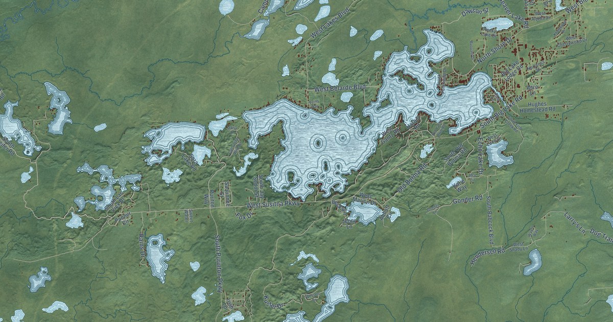 Detailed Map of Big Lake, Alaska