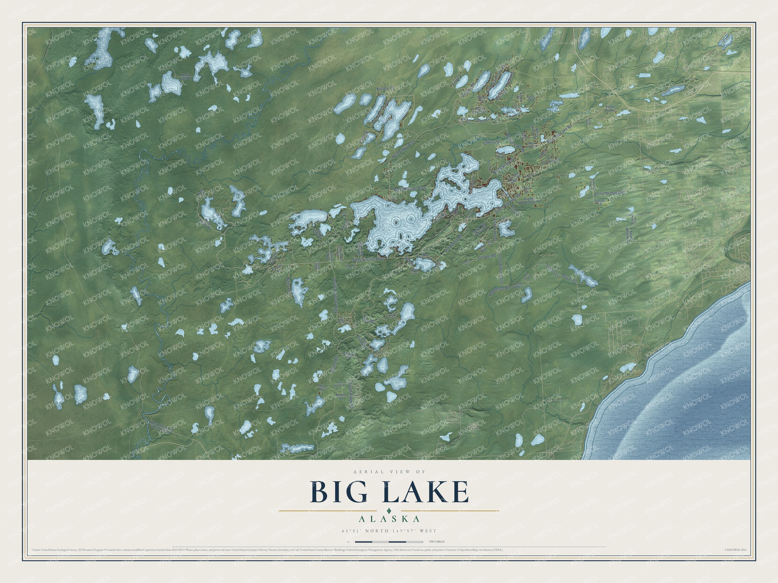 Watermarked full-map preview of Big Lake, Alaska