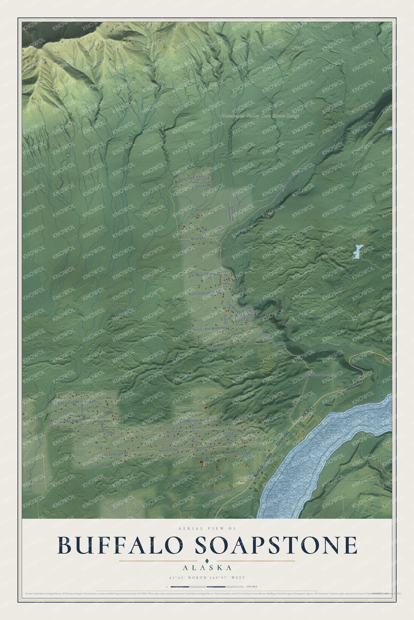 Watermarked full-map preview of Buffalo Soapstone, Alaska