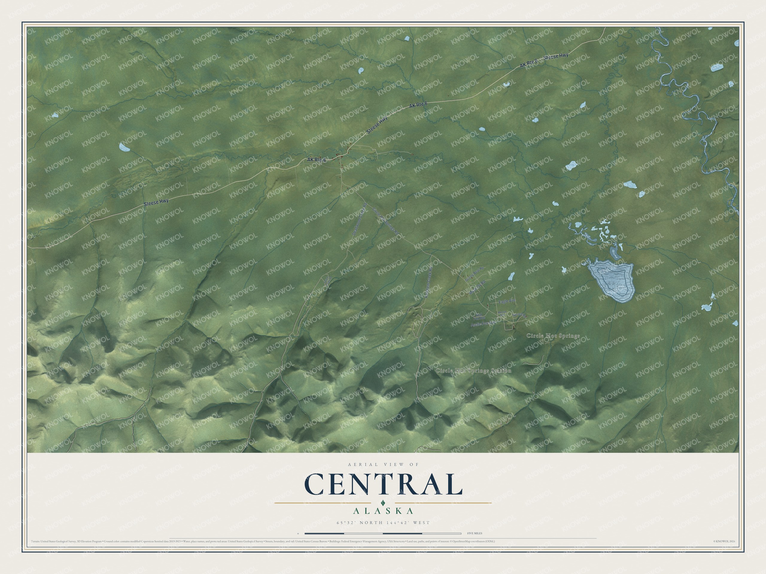 Watermarked full-map preview of Central, Alaska