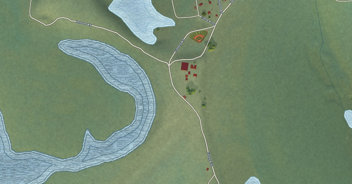 Detailed Map of Chalkyitsik, Alaska