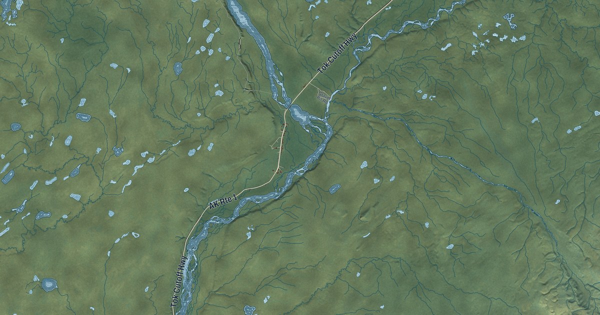 Detailed Map of Chistochina, Alaska