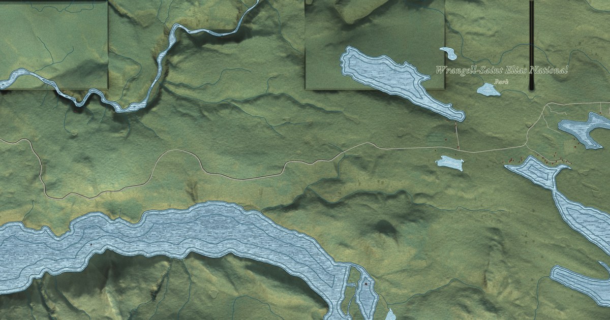 Detailed Map of Chitina, Alaska