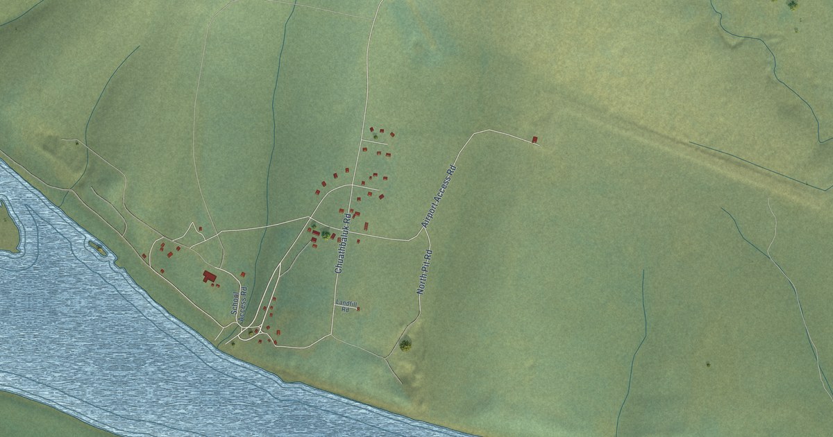 Map of Chuathbaluk, Alaska in 2026