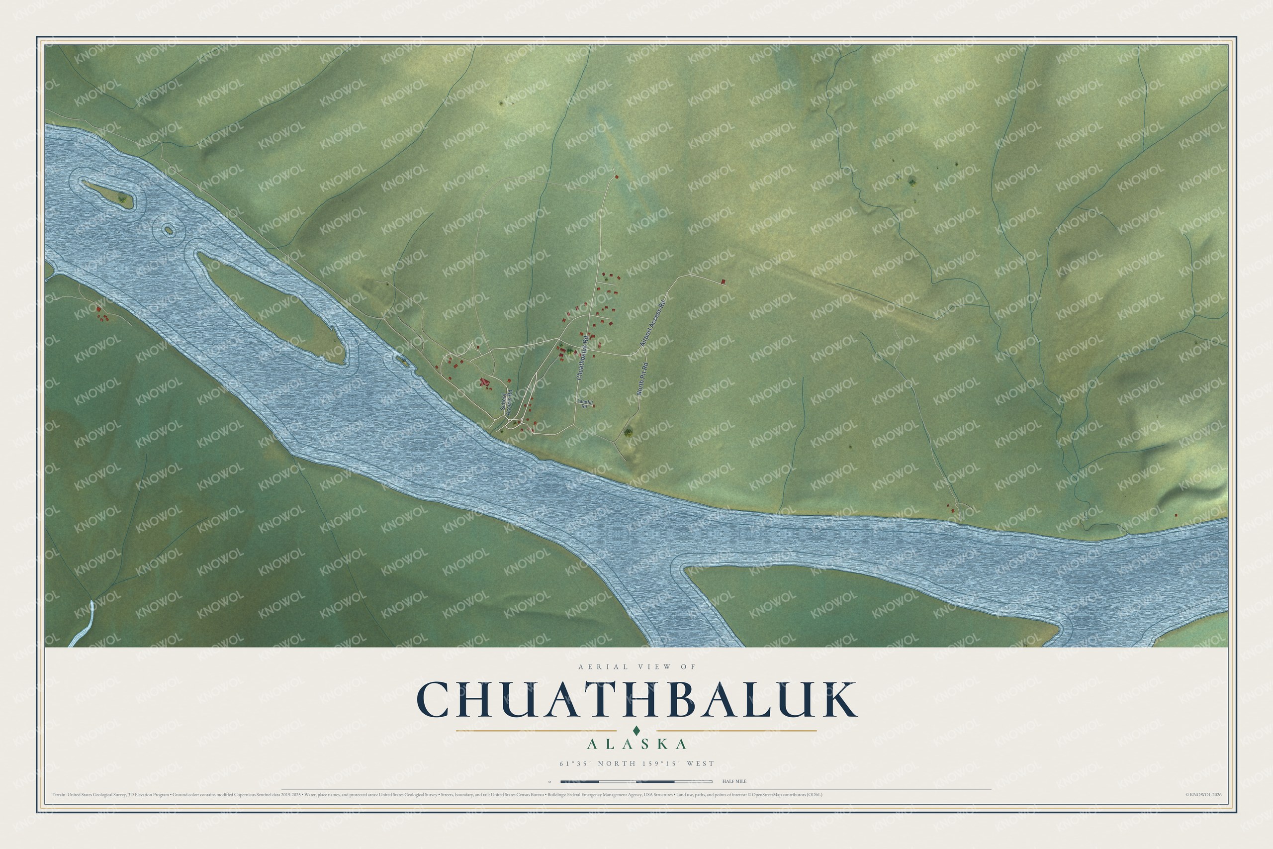 Watermarked full-map preview of Chuathbaluk, Alaska