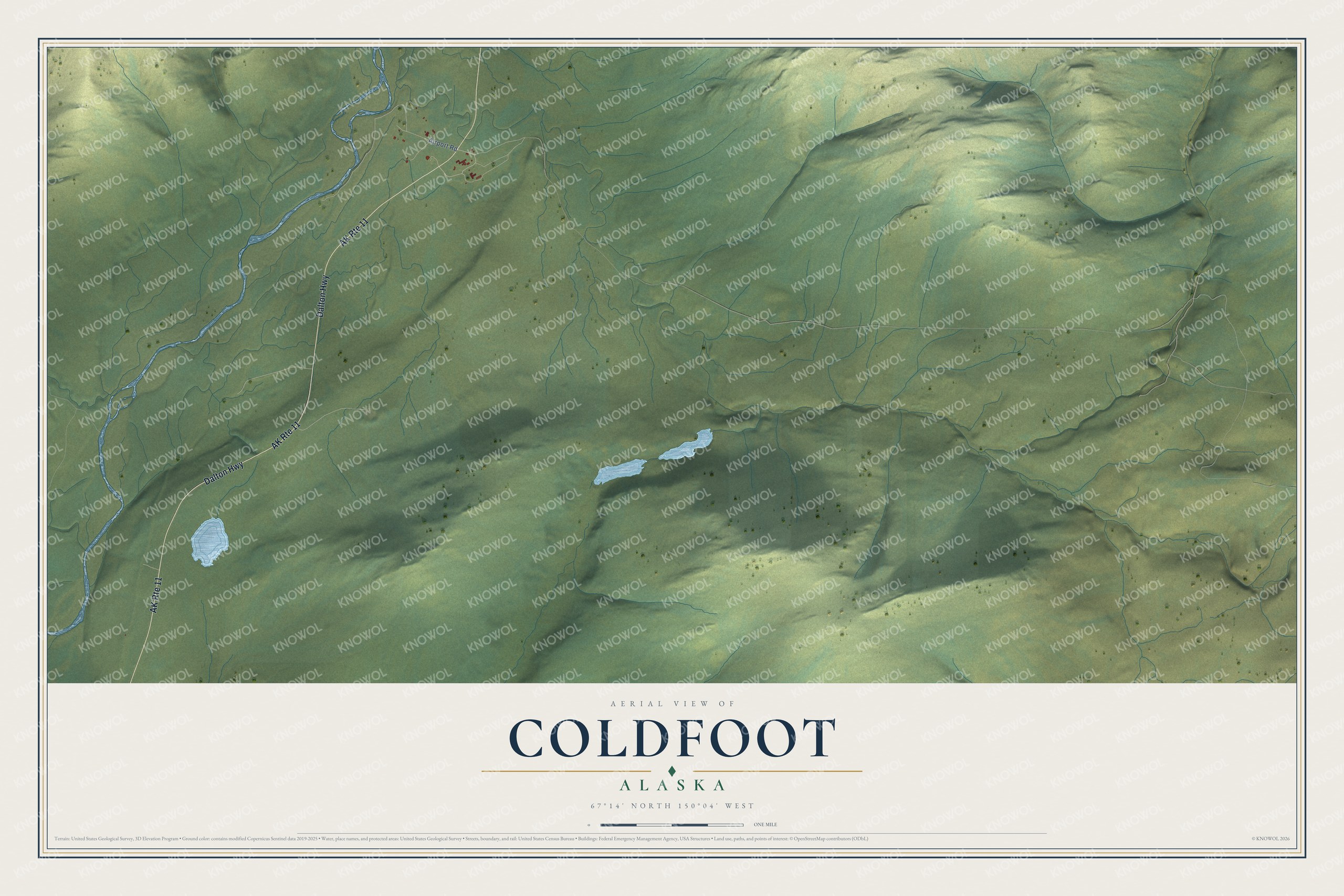 Watermarked full-map preview of Coldfoot, Alaska