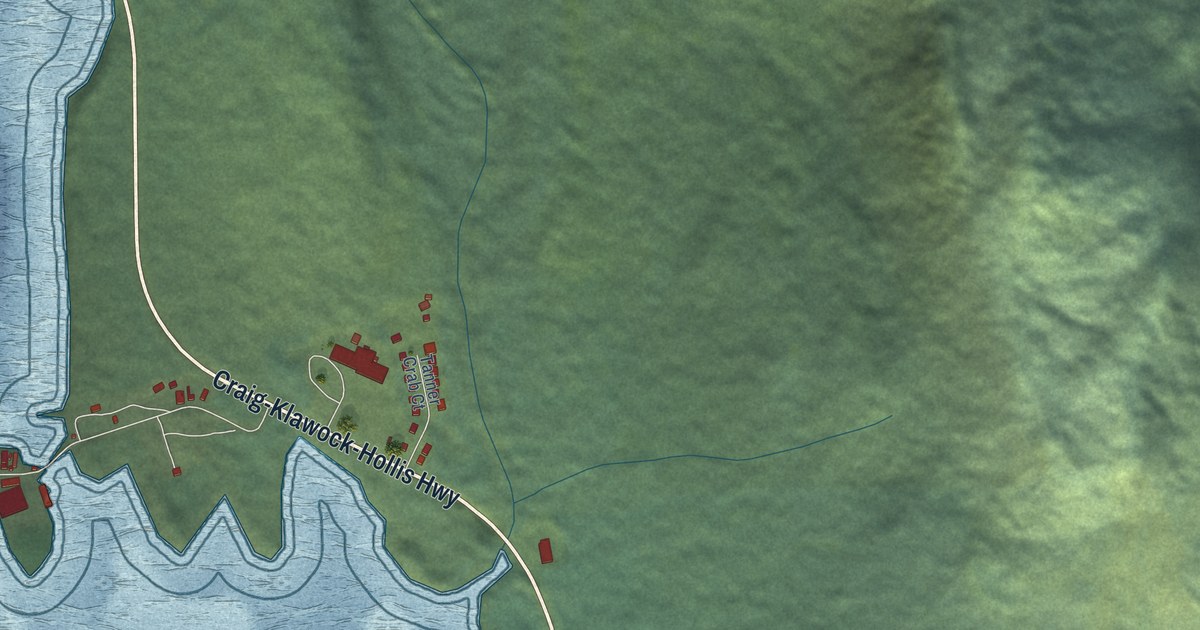 Map of Craig, Alaska in 2026