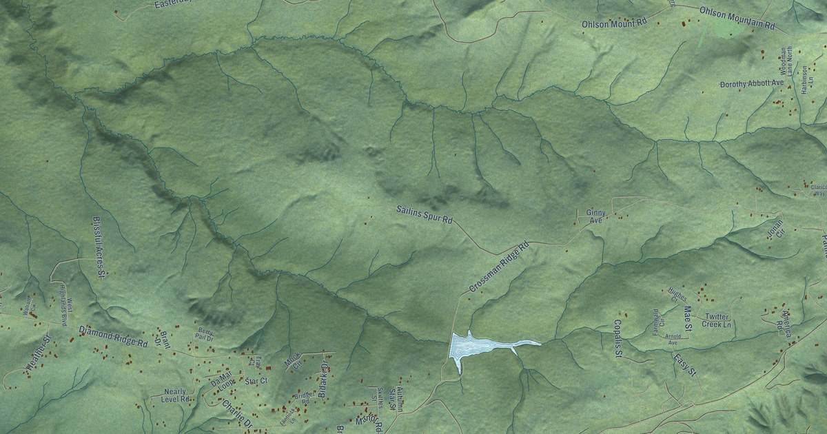 Detailed Map of Diamond Ridge, Alaska